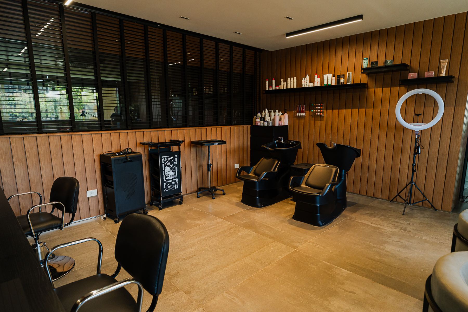 Sector de lavado de la peluquería